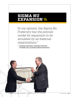 Sigma Nu Expansion