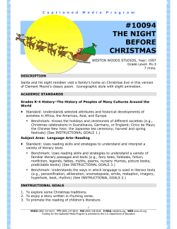 by Clement Clarke Moore - The Described and Captioned Media