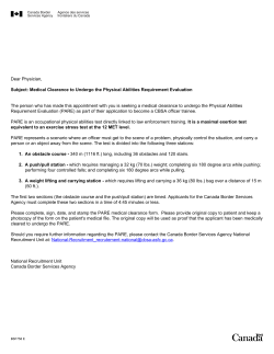 Dear Physician, Subject: Medical Clearance to Undergo the