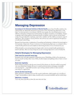 Managing Depression