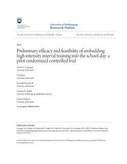 Preliminary efficacy and feasibility of embedding