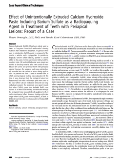 Effect of Unintentionally Extruded Calcium Hydroxide Paste