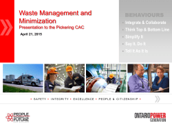 Minutes Appendix 1  - Ontario Power Generation