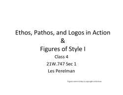 Ethos, Pathos, and Logos