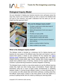 Dialogical Inquiry Model