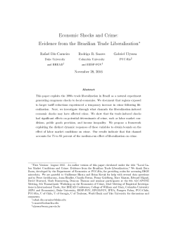 Economic Shocks and Crime: Evidence from the Brazilian Trade