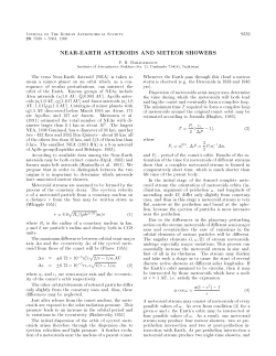 NEAR-EARTH ASTEROIDS AND METEOR SHOWERS