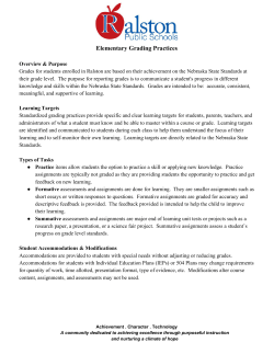 Elementary Grading Practices
