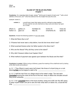 ISLAND OF THE BLUE DOLPHINS Chapter 1 afloat (1) gather (1