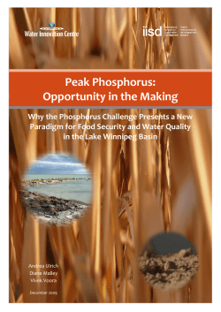Peak Phosphorus - International Institute for Sustainable Development
