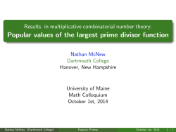 Popular values of the largest prime divisor function
