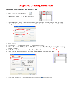 Logger Pro Graphing Instructions
