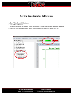 Setting Speedometer Calibration
