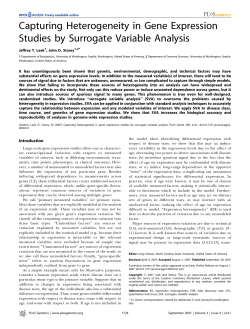 Capturing Heterogeneity in Gene Expression