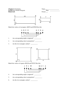 Chapter 5: Similarity Name____________________ Lesson 5