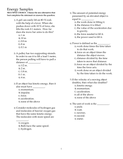 physics energy samples
