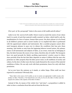 Critique of the Gotha Programme