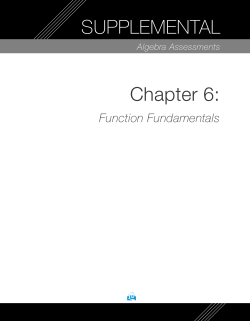 CORE Chapter 6: SUPPLEMENTAL