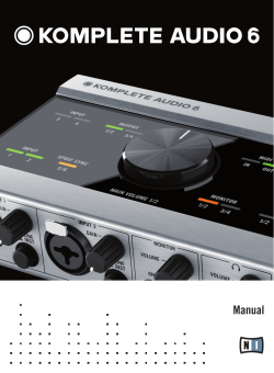 Komplete Audio 6 Manual English
