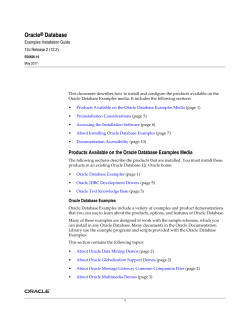 Examples Installation Guide