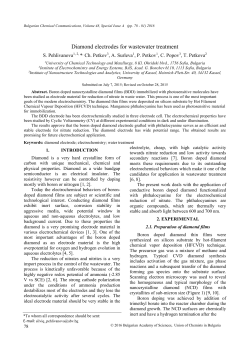 Experiments - Bulgarian Chemical Communications