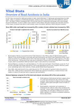 Overview of Road Accidents in India