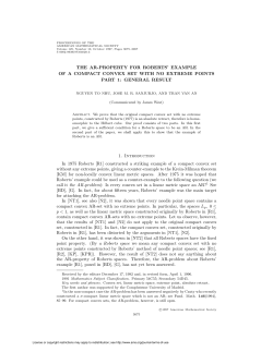 THE AR-PROPERTY FOR ROBERTS` EXAMPLE OF A COMPACT