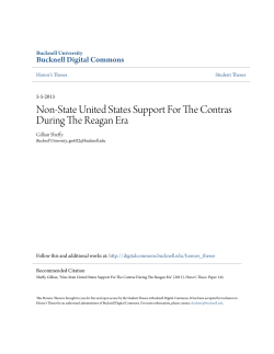 Non-State United States Support For The Contras During The