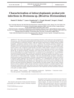 Characterization of intracytoplasmic prokaryote infections in