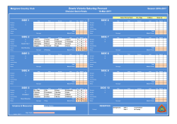 Bowls Victoria Saturday Pennant SIDE 1 SIDE 6 SIDE 2 SIDE 7