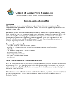 Editorial Cartoon Lesson Plan - Union of Concerned Scientists