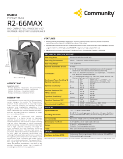 R2-66MAX - Community Loudspeakers