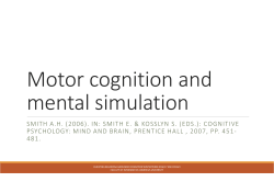 Motor cognition and mental simulation_Regorosa