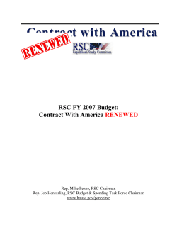 Contract with America - Center for Effective Government