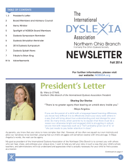 NEWSLETTER - IDA Northern Ohio