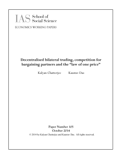 Decentralised bilateral trading, competition for bargaining partners
