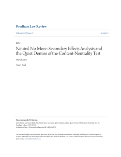 Neutral No More: Secondary Effects Analysis and the Quiet Demise