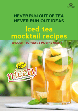 Iced tea mocktail recipes