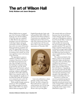 The art of Wilson Hall - Museums and Collections