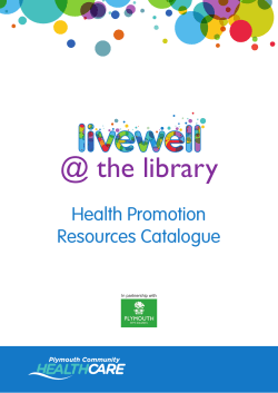 Health promotion resources catalogue