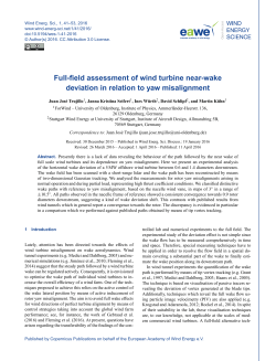 Full-field assessment of wind turbine near