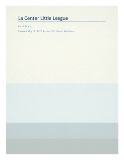 LCLL Local rules-2016