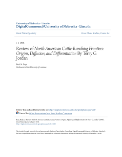 Review of North American Cattle-Ranching Frontiers: Origins