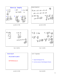 Lesson 7.1 and 7.2 Geometry