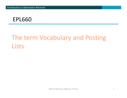 Introduction to Information Retrieval