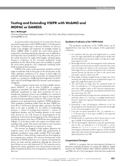 Journal of Chemical Education, April 2011