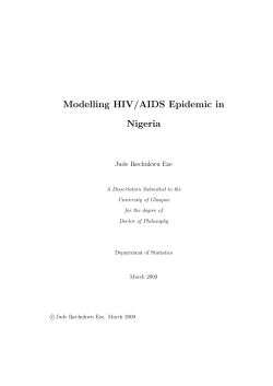 Modelling HIV/AIDS Epidemic in Nigeria