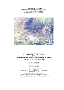 20 YEARS PERSPECTIVE PLAN FOR THE