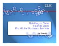 Retailing in China - Warrington College of Business