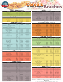 Print Cereal List - Star-K